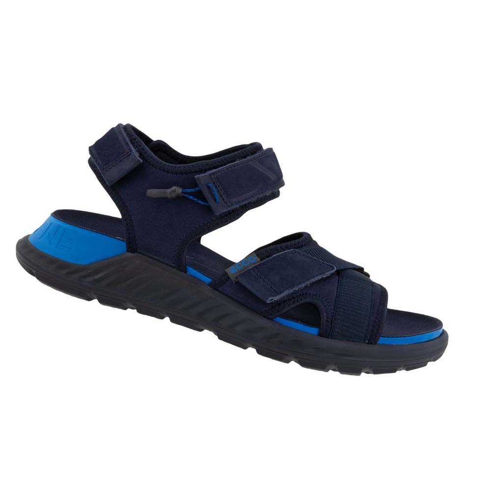 Men\'s Ecco Exowrap 3strap Sandals Blue / Blue | USA 588VRW